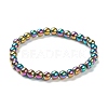 Synthetic Hematite Beaded Stretch Bracelets BJEW-D446-B-09-2