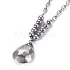 304 Stainless Steel Pendant Necklaces NJEW-O113-01P-3