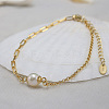 Natural Pearl Link Bracelets with 925 Sterling Silver Chains BJEW-Z025-03G-2