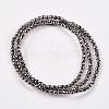Electroplate Non-magnetic Synthetic Hematite Beads Strands G-J169B-2mm-07-2