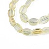 Electroplate Glass Beads Strands EGLA-S188-12-B03-3