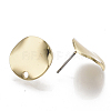 Smooth Surface Iron Stud Earring Findings IFIN-N005-14-3