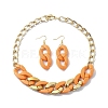 Acrylic Chains Jewelry Set SJEW-JS01288-02-1