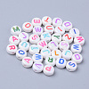 Opaque White Acrylic Beads MACR-SZ0001-10-1