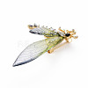 Bling Dragonfly Resin Brooch JEWB-N007-021-FF-4