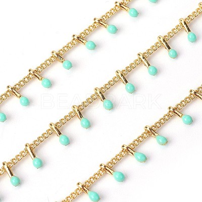 Handmade Enamel Beaded Chains X-CHC-P007-D10-1