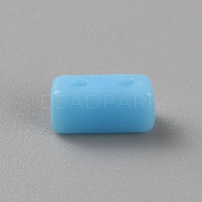 Opaque Acrylic Beads SACR-WH0011-10E-1
