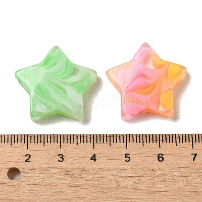 Gradient Color Transparent Resin Decoden Cabochons RESI-D008-06B-1