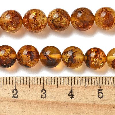 Natural Amber Beads Strands G-K387-D02-02-1