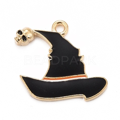 Halloween Alloy Enamel Pandants X-ENAM-C004-08-1