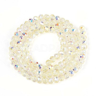Transparent Glass Beads Strands EGLA-N016-3mm-05-1