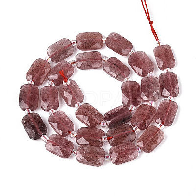 Natural Strawberry Quartz Beads Strands G-T139-80-1