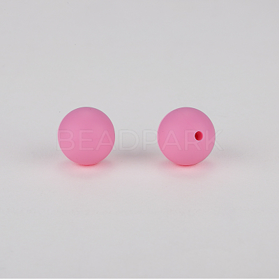 Round Silicone Focal Beads SI-JX0046A-72-1