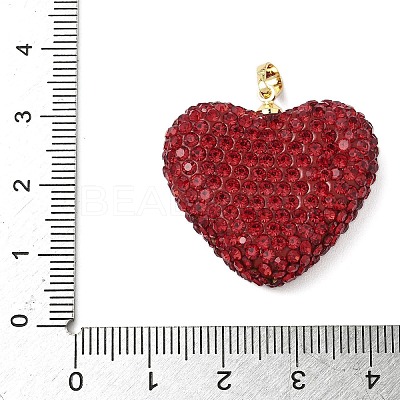 Brass Rhinestone Pendants KK-K293-48D-G-1
