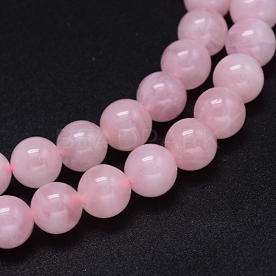 Pink Color Natural Madagascar Rose Quartz Beads Strands G-F222-41-8mm-1