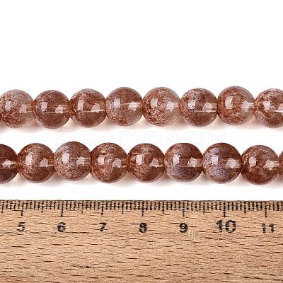 Transparent Half Spray Painted Glass Beads Strands LS-GLAA-Q110-02A-08-1