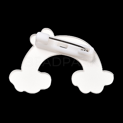 Cartoon Style Acrylic Brooch JEWB-D016-01G-1