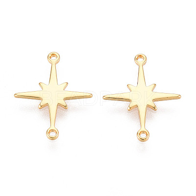 Brass Connector Charms KK-N263-112G-1