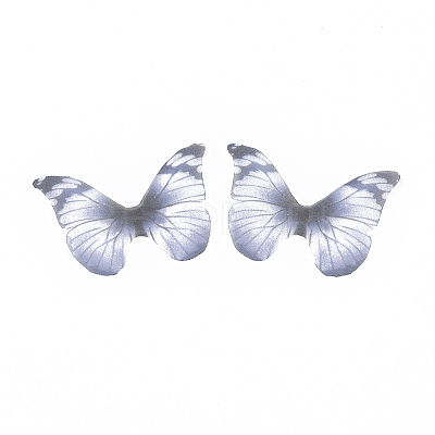 Polyester Fabric Wings Crafts Decoration X-FIND-S322-010C-08-1