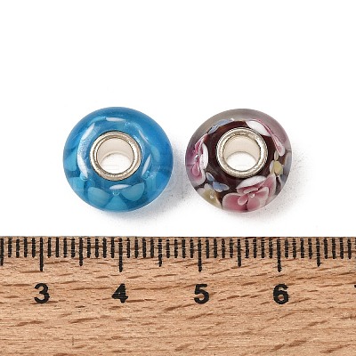 Handmade Lampwork European Beads LAMP-S193-004-M-1