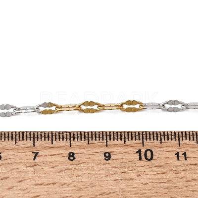 Two Tone 304 Stainless Steel Dapped Chains CHS-P029-02B-A-1