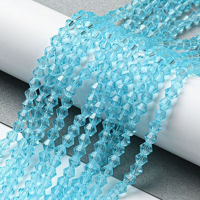 Transparent Glass Beads Strands EGLA-A039-T4mm-D20-1
