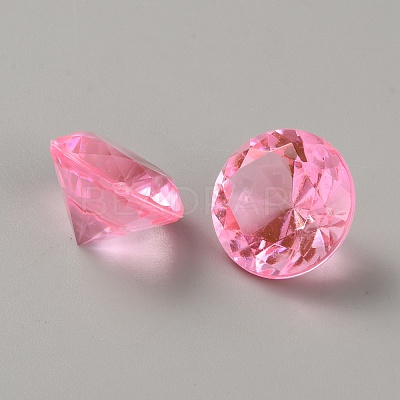 Acrylic Rhinestone Pointed Back Cabochons GACR-WH20001-02B-1