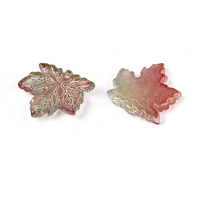 Baking Paint Transparent Glass Pendants DGLA-N014-11B-01-1