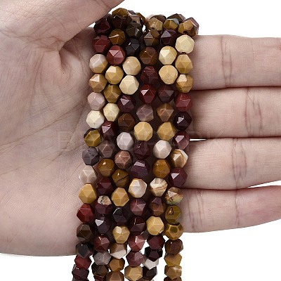 Natural Mookaite Beads Strands G-Z119-A07-01A-1