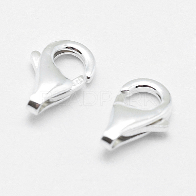 925 Sterling Silver Lobster Claw Clasps STER-G019-04-8mm-1