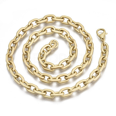 Iron Cable Chains Necklace Making MAK-N034-003B-MG-1