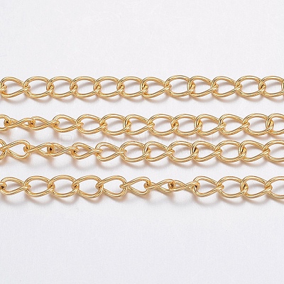3.28 Feet Ion Plating(IP) 304 Stainless Steel Curb Chains X-CHS-H017-03G-10M-1