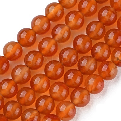 Natural Carnelian Beads Strands G-G0003-C06-1