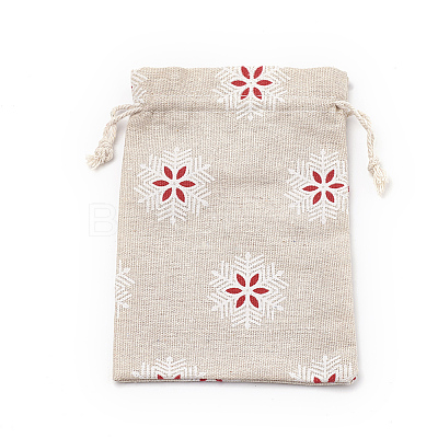Polycotton(Polyester Cotton) Packing Pouches Drawstring Bags LS-ABAG-S003-02A-1