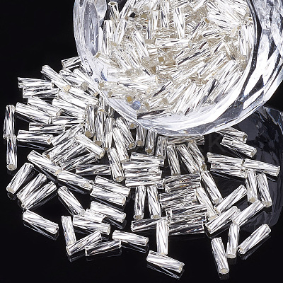 Glass Twist Bugle Beads SEED-S018-03-1