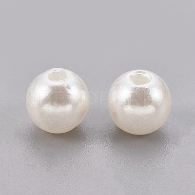 ABS Plastic Imitation Pearl Beads KY-G009-8mm-02-1