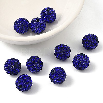 Pave Disco Ball Beads X-RB-A130-10mm-10-1