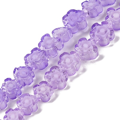 Handmade Millefiori Lampwork Beads Strands LAMP-G164-01A-1