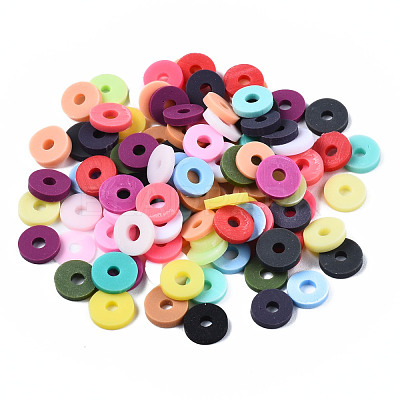 Handmade Polymer Clay Beads CLAY-Q251-6.0mm-M1-1