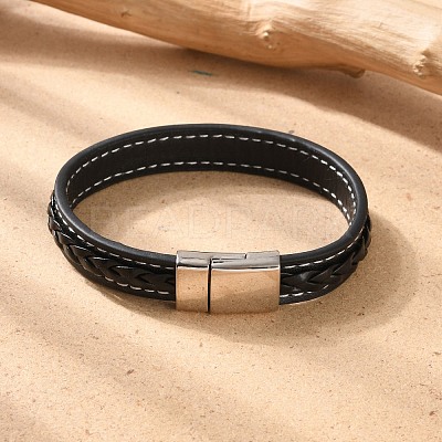 Imitation Leather Cord Bracelets BJEW-N0011-029B-1