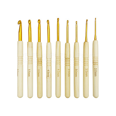 Aluminum Crochet Hooks Needles SENE-PW0003-098G-B-1
