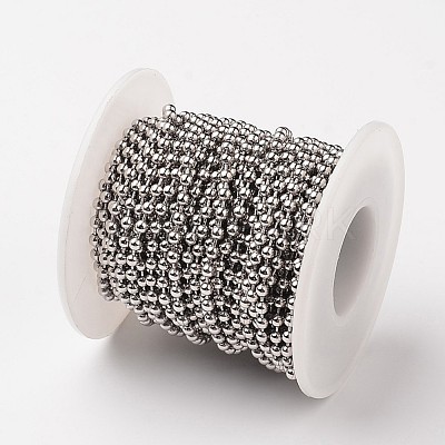 Tarnish Resistant 304 Stainless Steel Ball Chains CHS-L015-45-1