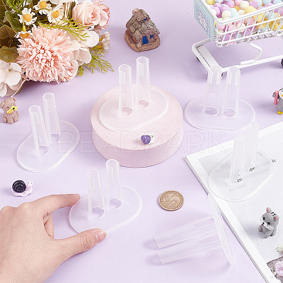Plastic Doll Stands ODIS-WH0038-98A-1