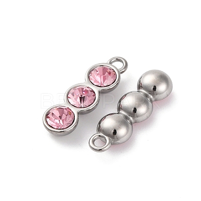 High Polished 304 Stainless Steel Pendants STAS-R005-06P-03-1