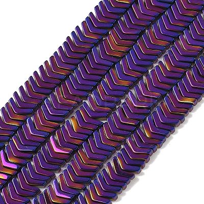 Electroplate Non-magnetic Synthetic Hematite Bead Strands G-F300-19-04-1