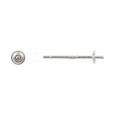 925 Sterling Silver Stud Earring Findings STER-K167-027A-S-1
