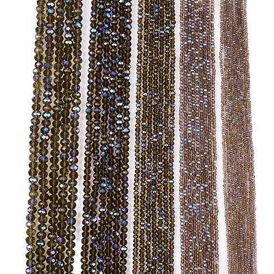 Electroplate Glass Beads Strands LS-EGLA-A044-T1mm-L16-1