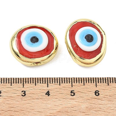 Handmade Evil Eye Lampwork Beads LAMP-D006-08G-07-1