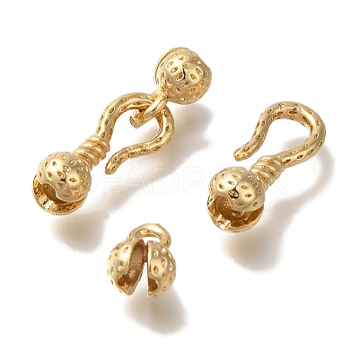 Brass S-Hook Clasps KK-H502-07G-1