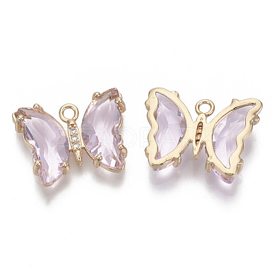 Glass Pendants X-GLAA-T021-24G-1